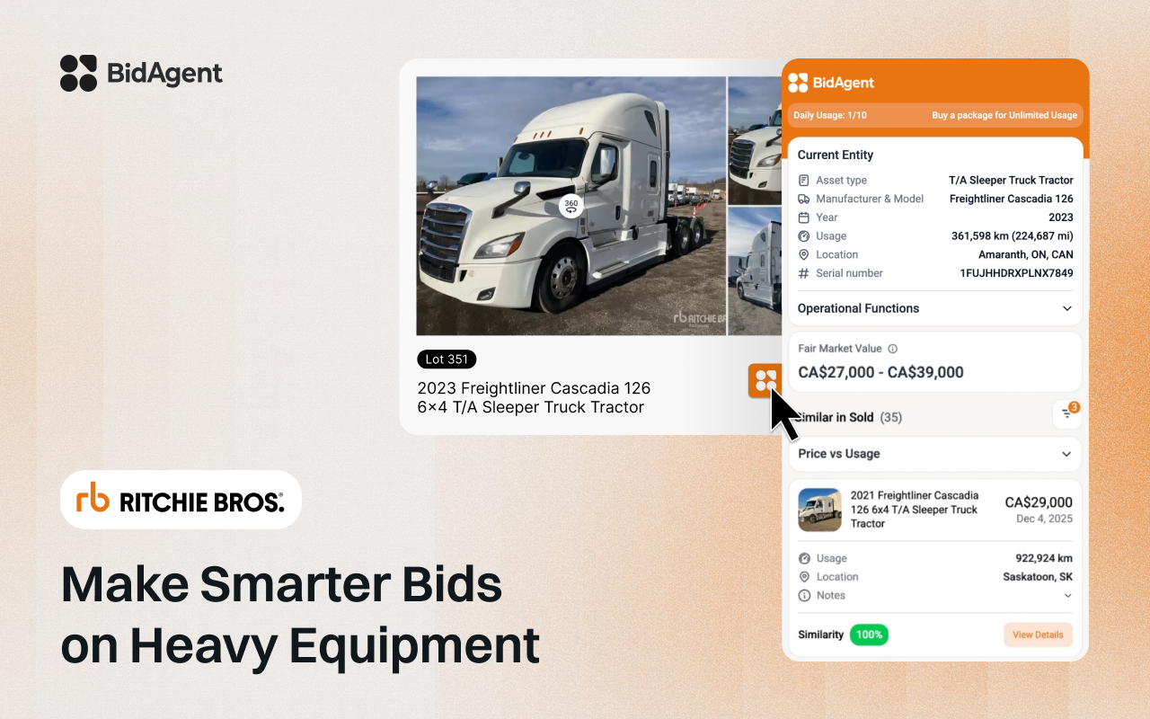 How BidAgent Helps Truck Buyers Avoid Overpaying at Equipment Auctions