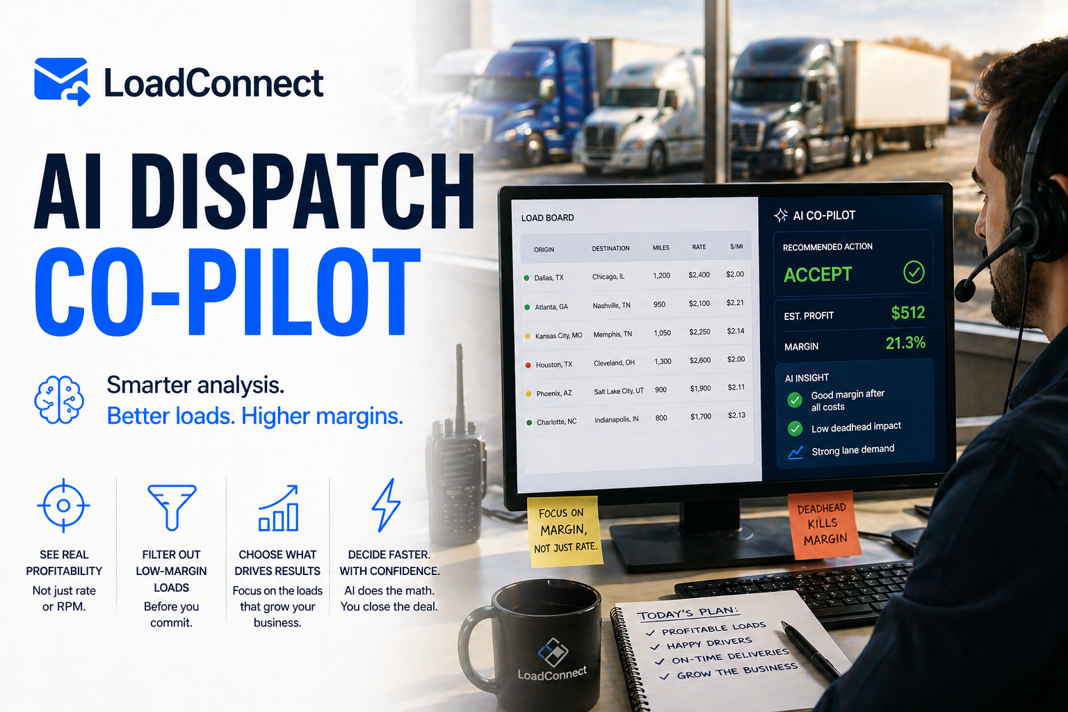 LoadConnect AI Assistant as a dispatcher co-pilot